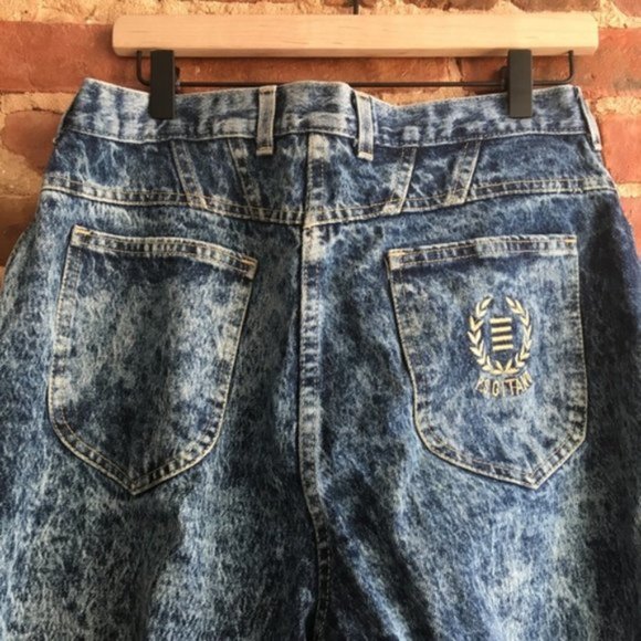 VTG PS Gitano Acid Wash Mom Jeans Size 16 100% Cotton - Picture 6 of 7